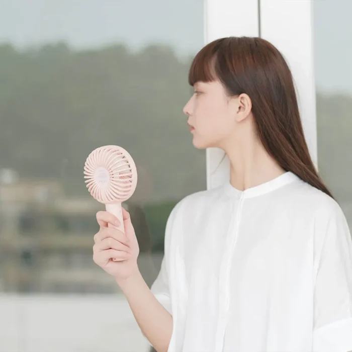 aisolove-n9p-handy-fan-pink-3 AISOLOVE N9P พัดลมพกพาไร้สาย รุ่น Handy Fan สีชมพู เสียงเงียบ ลมแรง ใช้งานได้นาน