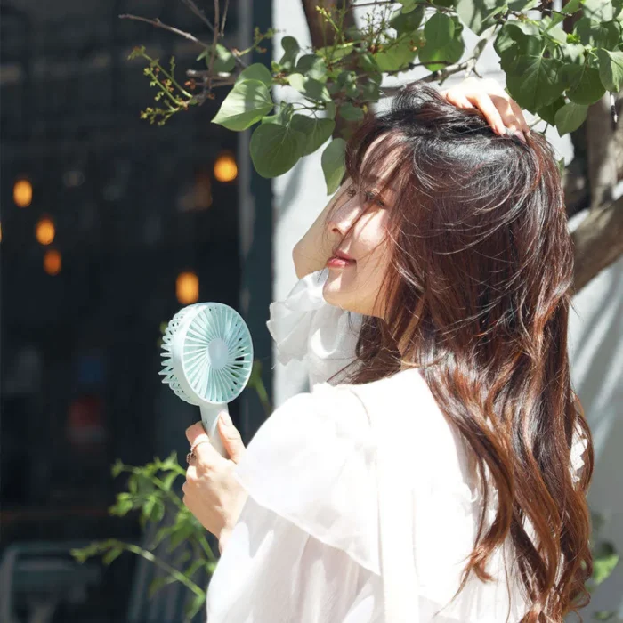 aisolove-n9p-handy-fan-pink-4 AISOLOVE N9P พัดลมพกพาไร้สาย รุ่น Handy Fan สีชมพู เสียงเงียบ ลมแรง ใช้งานได้นาน