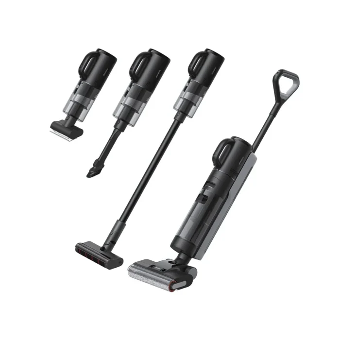 Dreame H12 Dual Wet and Dry Vacuum เครื่องดูดฝุ่นถูพื้น 3-in-1 แรงดูด 16,000Pa ซักแปรงเป่าแห้งอัตโนมัติ สีดำ