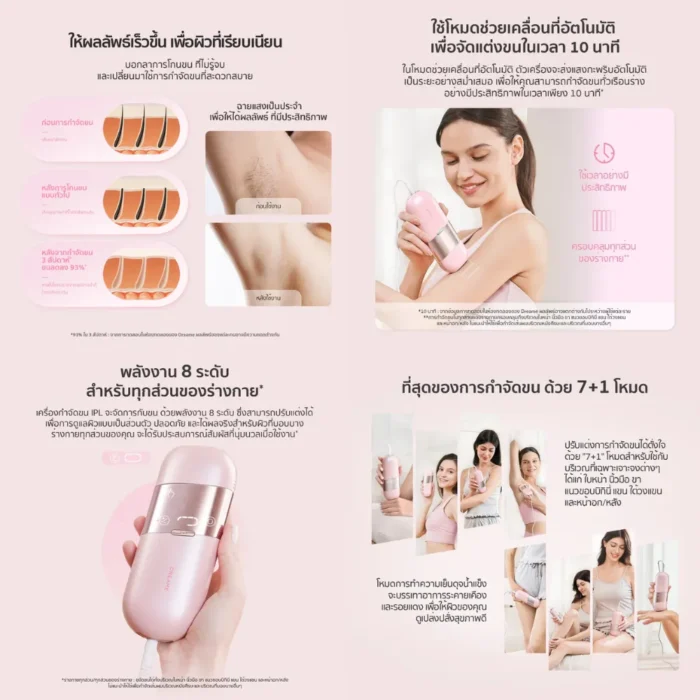 Dreame IPL Hair Removal Device Pink เครื่องกำจัดขน