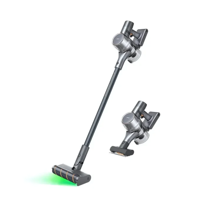 Dreame V16 Pro Cordless Vacuum Cleaner เครื่องดูดฝุ่นไร้สาย 215AW/27,000Pa มอเตอร์ 160,000 RPM ไฟส่องฝุ่นสีเขียว แบต 85 นาที สีเทา