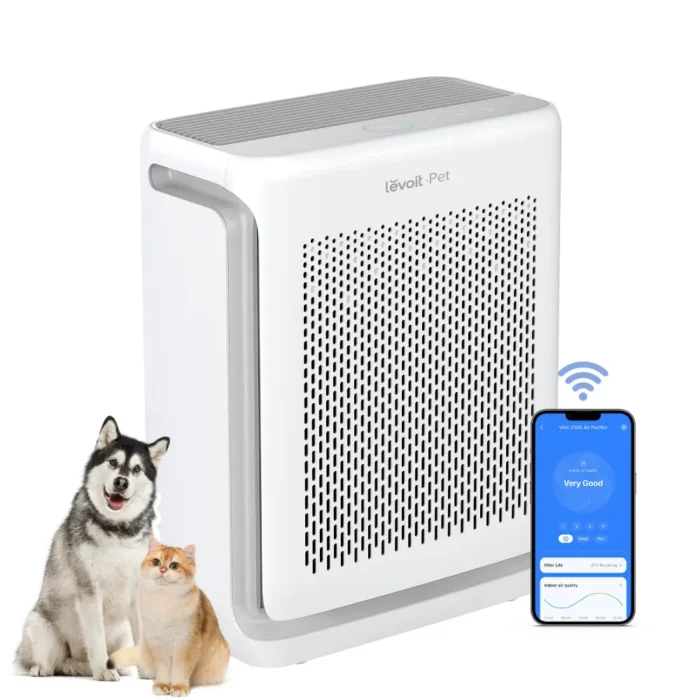 Levoit Core 200S Smart Air Purifier เครื่องฟอกอากาศอัจฉริยะ True HEPA H13 กรอง PM2.5 ขนาดห้อง 35 ตร.ม. สีขาว