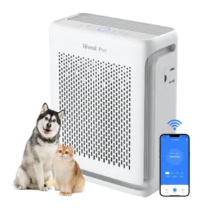 Levoit Vital 100S Smart Air Purifier เครื่องฟอกอากาศสำหรับสัตว์เลี้ยง True HEPA H13 กรองกลิ่นขนสัตว์ ขนาดห้อง 52 ตร.ม.