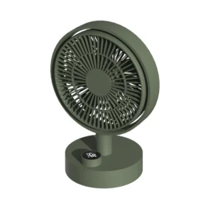 sothing-desktop-fan-plume-green-1 SOTHING Plume Table Fan พัดลมตั้งโต๊ะแบตเตอรี่ 2000mAh ส่ายได้ 160° ปุ่มหมุนพร้อมจอแสดงผล สีเขียว