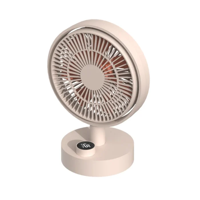 sothing-desktop-fan-plume-white-1 SOTHING Plume Table Fan พัดลมตั้งโต๊ะแบตเตอรี่ 2000mAh ส่ายได้ 160° ปุ่มหมุนพร้อมจอแสดงผล สีครีม