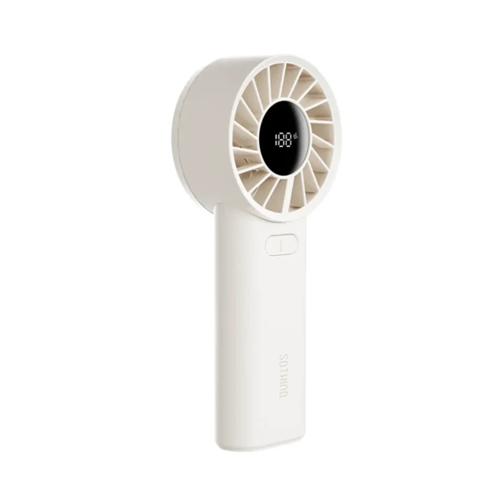 SOTHING Engine 60 High Speed Handheld Fan พัดลมมือถือแรงสูง ปรับลม 100 ระดับ จอ LED แบต 3600mAh สีขาว