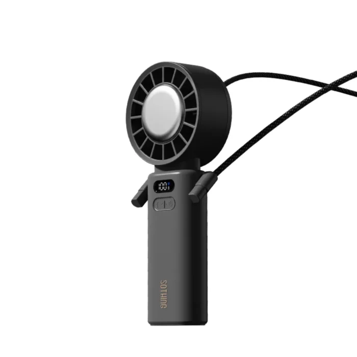 SOTHING Engine Ice Z Handheld Fan พัดลมมือถือทำความเย็น Cooling Pad ปรับลม 100 ระดับ พร้อมสายคล้อง สีเทา