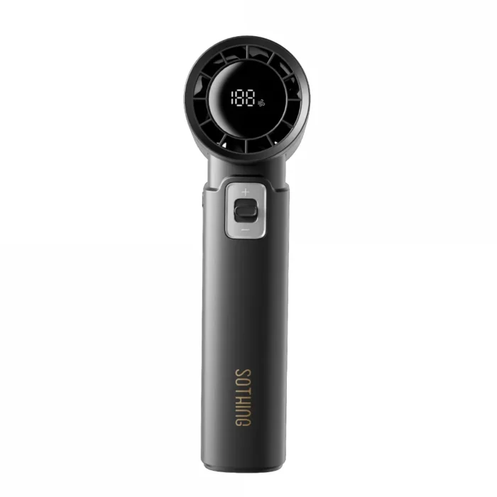 sothing-engine-power-grey-1 SOTHING Engine Power High Speed Handheld Fan พัดลมมือถือแรงสูง แบต 9000mAh เป็นพาวเวอร์แบงค์ได้ ปรับ 100 ระดับ สีเทา