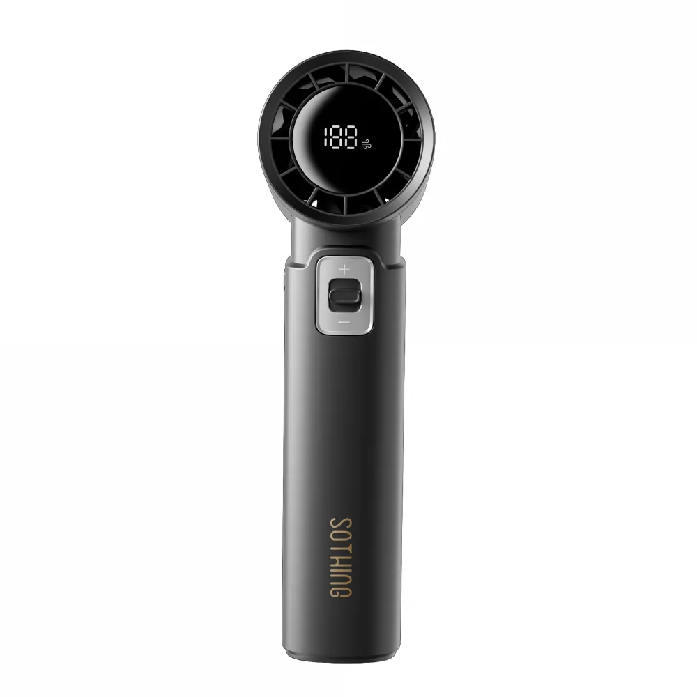 sothing-engine-power-grey-1 SOTHING Engine Power High Speed Handheld Fan พัดลมมือถือแรงสูง แบต 9000mAh เป็นพาวเวอร์แบงค์ได้ ปรับ 100 ระดับ สีเทา