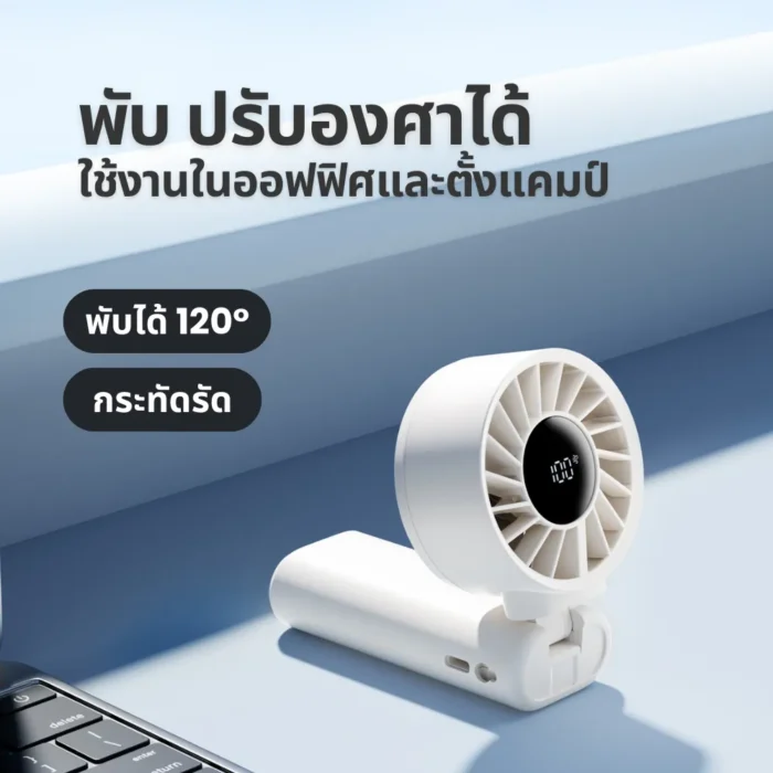 sothing-engine-z-white-2 SOTHING Engine Z Foldable Handheld Fan พัดลมมือถือพับได้ ปรับ 100 ระดับ ลมแรง 8m/s พร้อมสายคล้อง สีขาว