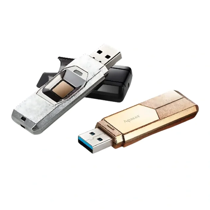 Apacer AH650C 64GB Gold 04 Apacer AH650C 64GB Gold แฟลชไดรฟ์สีทอง พร้อมสแกนลายนิ้วมือ