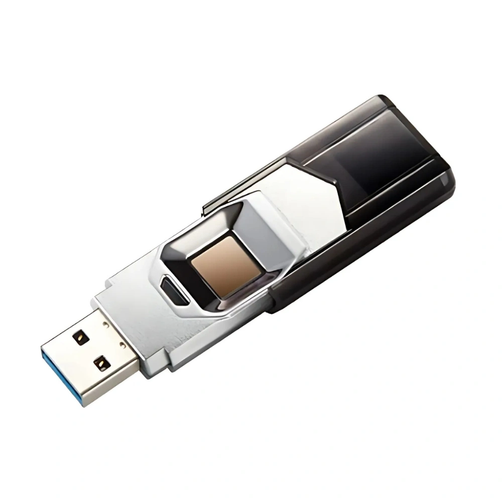 Apacer AH650S 64GB Silver แฟลชไดรฟ์สีเงิน พร้อมสแกนลายนิ้วมือ