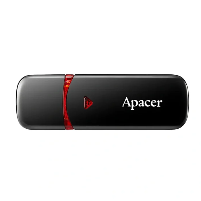 Apacer Handy Steno AH333 64GB Black 01 Apacer Handy Steno AH333 64GB Black แฟลชไดรฟ์สีดำ