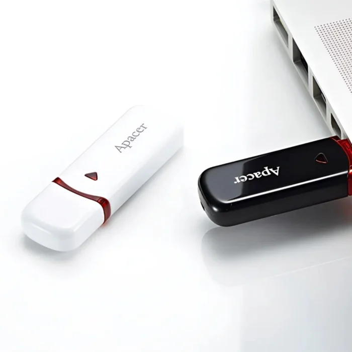 Apacer Handy Steno AH333 64GB White 04 Apacer Handy Steno AH333 64GB White แฟลชไดรฟ์สีขาว