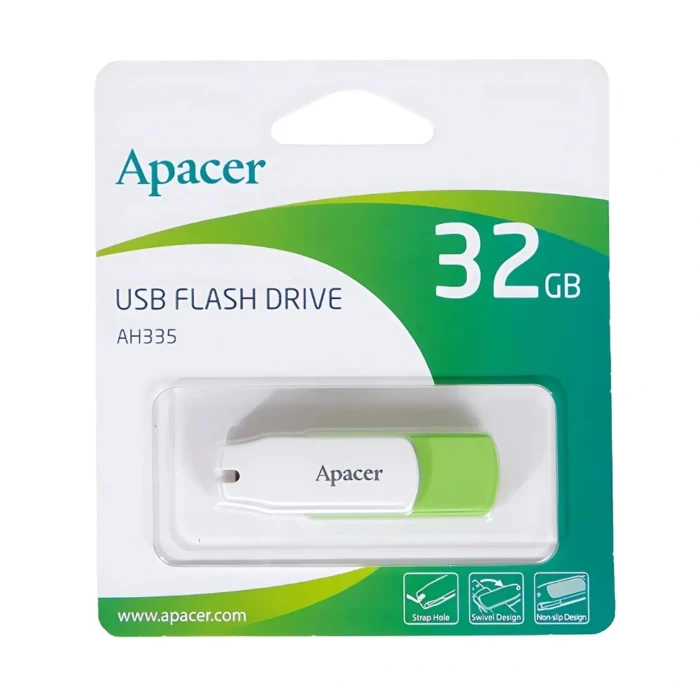 Apacer Handy Steno AH335G 32GB 03 Apacer Handy Steno AH335G 32GB แฟลชไดรฟ์สีเขียว