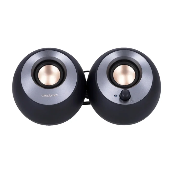 Creative Pebble V2 WW-RN BLACK 02 Creative Pebble V2 (WW-RN BLACK) ลำโพงคอมพิวเตอร์สีดำ