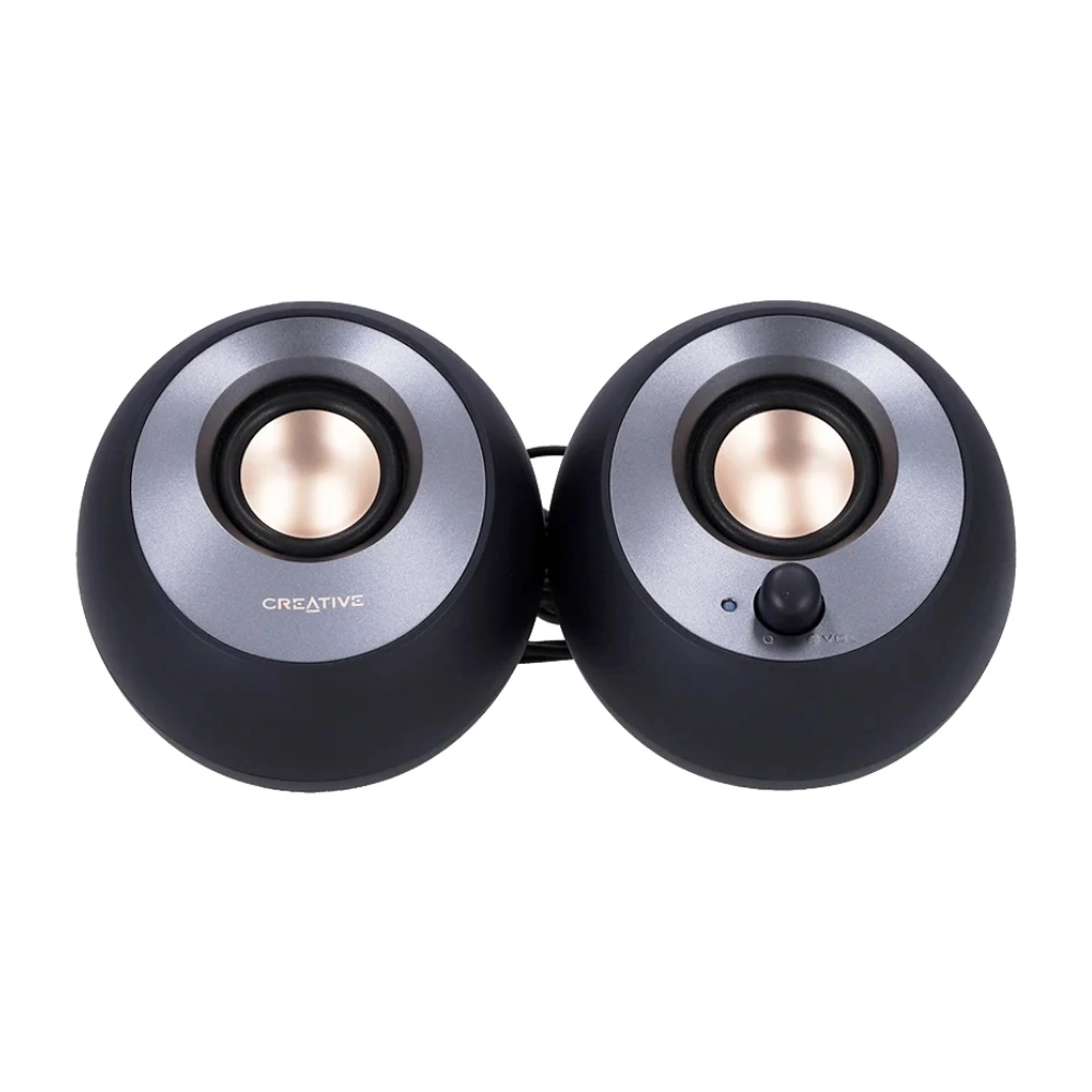 Creative Pebble V2 (WW-RN BLACK) ลำโพงคอมพิวเตอร์สีดำ