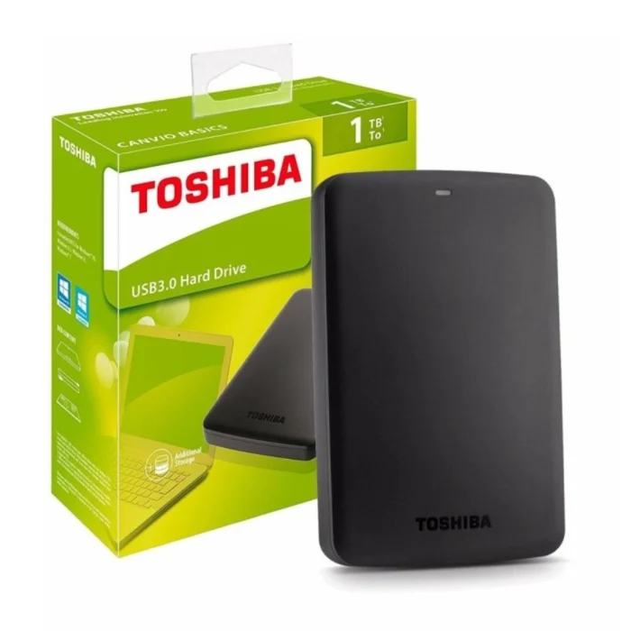 Toshiba Canvio Basics A3 1TB External HDD 02 Toshiba Canvio Basics A3 1TB External HDD ฮาร์ดดิสก์ภายนอก