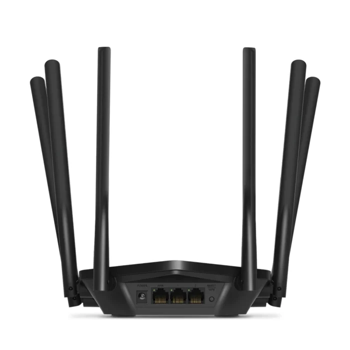 Mercusys MR50G AC1900 Wireless Router 03 ด้านหลัง Mercusys MR50G เราเตอร์ Wi-Fi แสดงพอร์ต Gigabit WAN/LAN