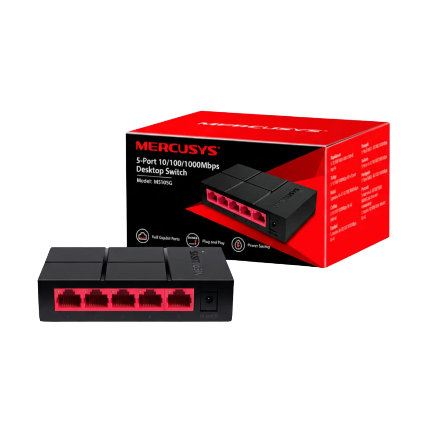 Mercusys MS105G Switching Hub 5 Port Gigabit (พร้อมกล่อง)