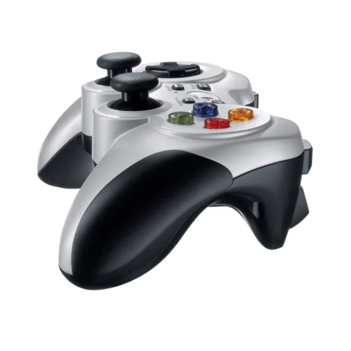 Logitech Gamepad F710 จอยเกมมิ่งไร้สาย 2.4 GHz PC เค้าโครงคอนโซล ระบบสั่นคู่ สีเงิน/ดำ