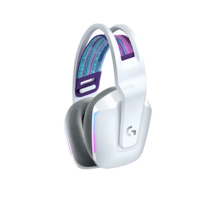 Logitech G733 LIGHTSPEED Gaming Headset สีขาว – หูฟังเกมมิ่งไร้สายแบบครอบหู