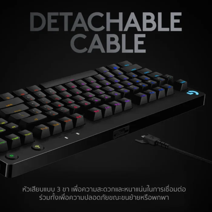 gpro-gaming-keyboard-th-4 Logitech G PRO Gaming Keyboard – TH/EN Layout คีย์บอร์ดเกมมิ่งแบบไม่มีปุ่มตัวเลข