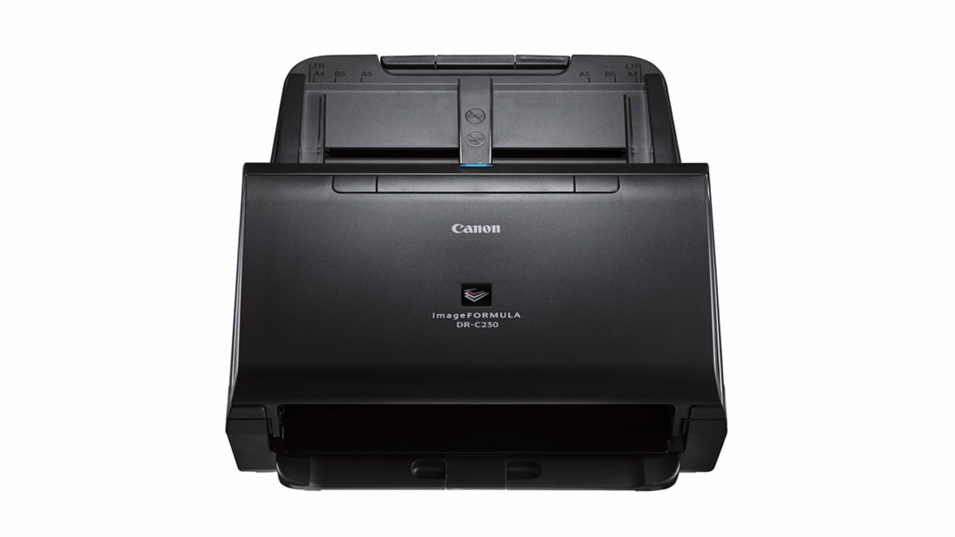 เครื่องสแกนเนอร์ Canon ซีรีส์ DR-C มุมตรงด้านหน้า
