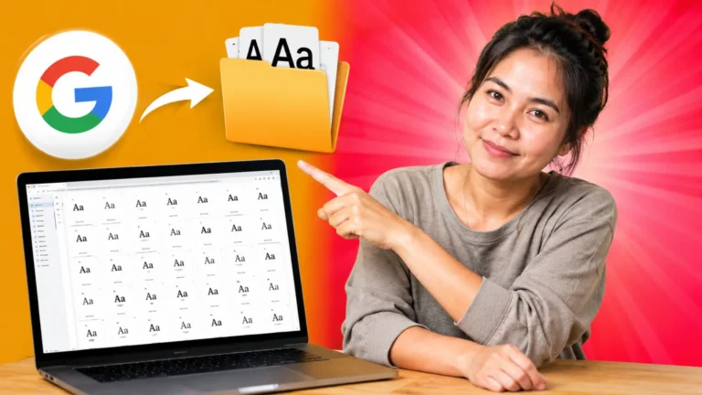 วิธีดาวน์โหลด Google Font ลงคอมพิวเตอร์อย่างถูกต้องสำหรับผู้เริ่มต้น