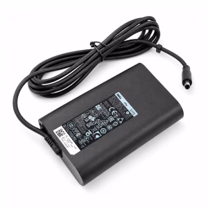 อะแดปเตอร์ชาร์จโน้ตบุ๊ก Dell ทรง Slim 19.5V 3.34A 65W พร้อมสาย DC ม้วนเก็บเรียบร้อยและหัวแจ็คกลมแบบมีเข็มตรงกลาง