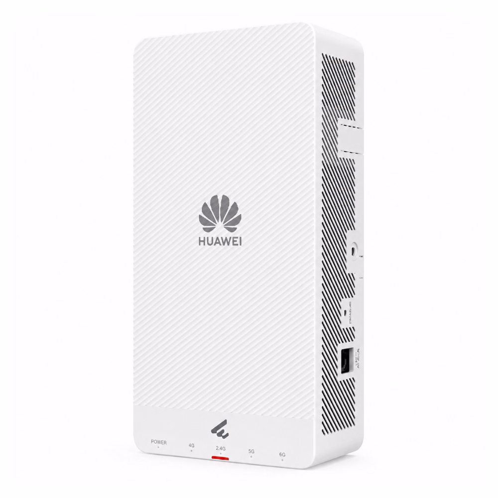 แอคเซสพอยต์ Huawei eKitEngine AP271E Wi-Fi 7 มุมมองด้านขวา แสดงช่องระบายความร้อน พอร์ตเชื่อมต่อ และไฟ LED