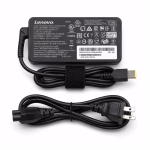 อะแดปเตอร์ชาร์จโน้ตบุ๊ก Lenovo 20V 3.25A 65W หัวทรงเหลี่ยม (Slim Tip) พร้อมสายปลั๊กไฟ AC และฉลากสเปก