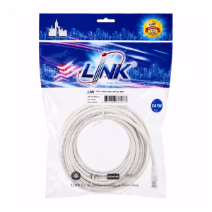 ซองบรรจุภัณฑ์สายแลนสำเร็จรูป LINK CAT5e ยาว 15 เมตร สีขาว รุ่น US-5025