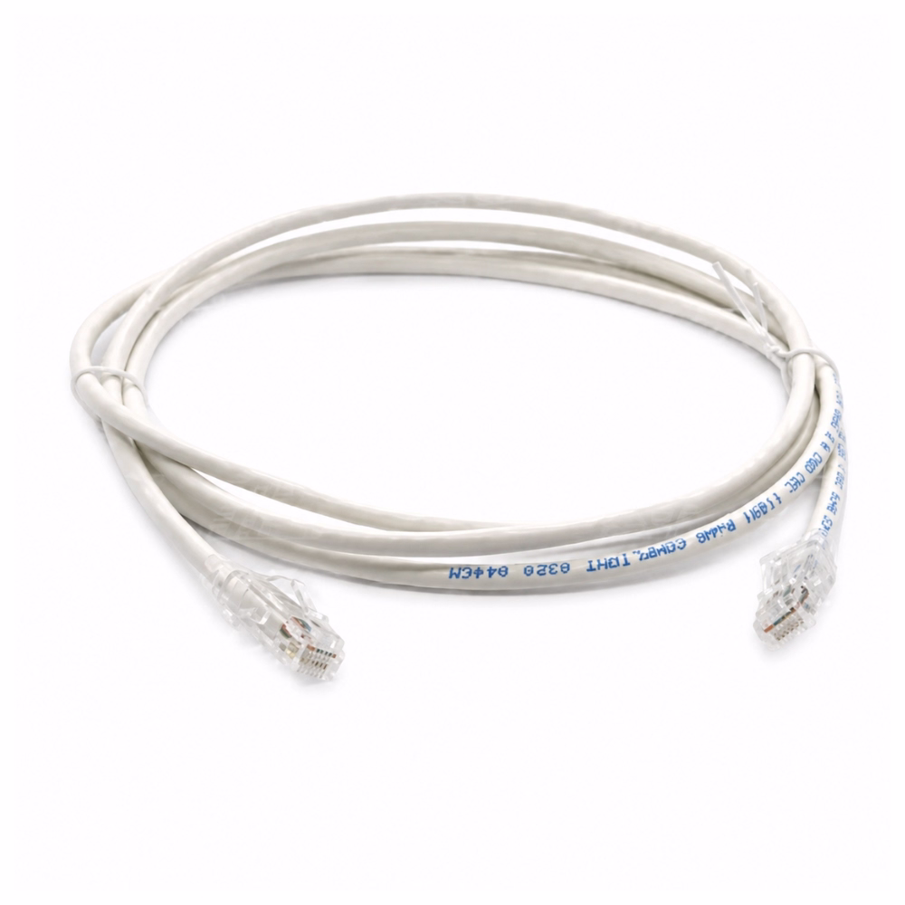 สายแลนสำเร็จรูป LINK CAT5e สีขาว ความยาว 3 เมตร ม้วนขดกลมพร้อมหัว RJ45 ทั้งสองด้าน
