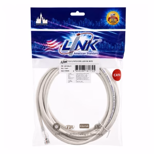 link-cat6-5m-white-1 ซองบรรจุภัณฑ์สายแลนสำเร็จรูป LINK CAT6 ยาว 5 เมตร สีขาว รุ่น US-5105-1 พร้อมสติกเกอร์รับประกัน 30 ปี