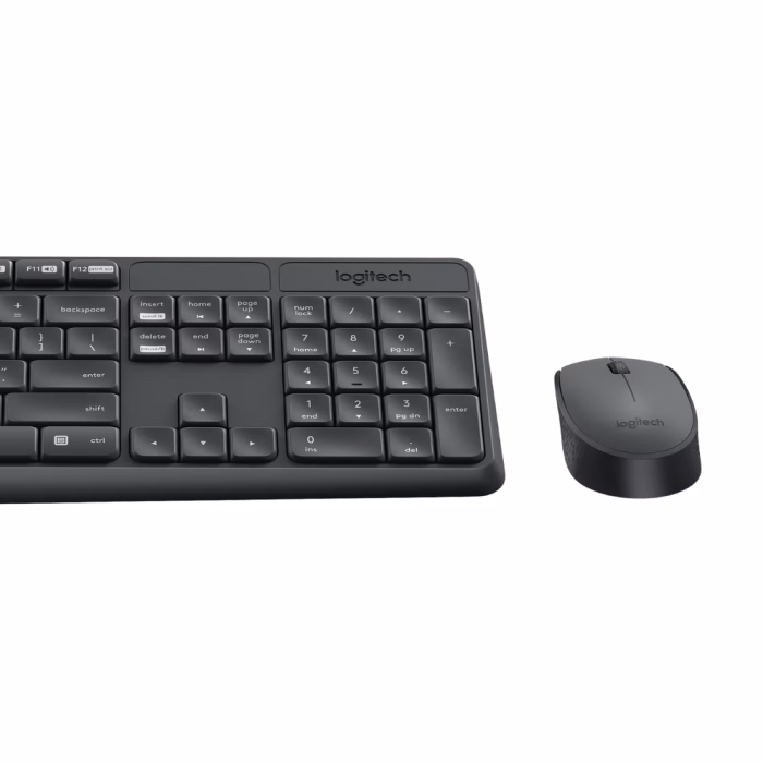 logitech-mk235-wireless-combo-black-3 เจาะลึกมุมมองระยะใกล้คีย์บอร์ดฝั่งแป้นตัวเลขและเมาส์ไร้สาย Logitech MK235 สีดำ
