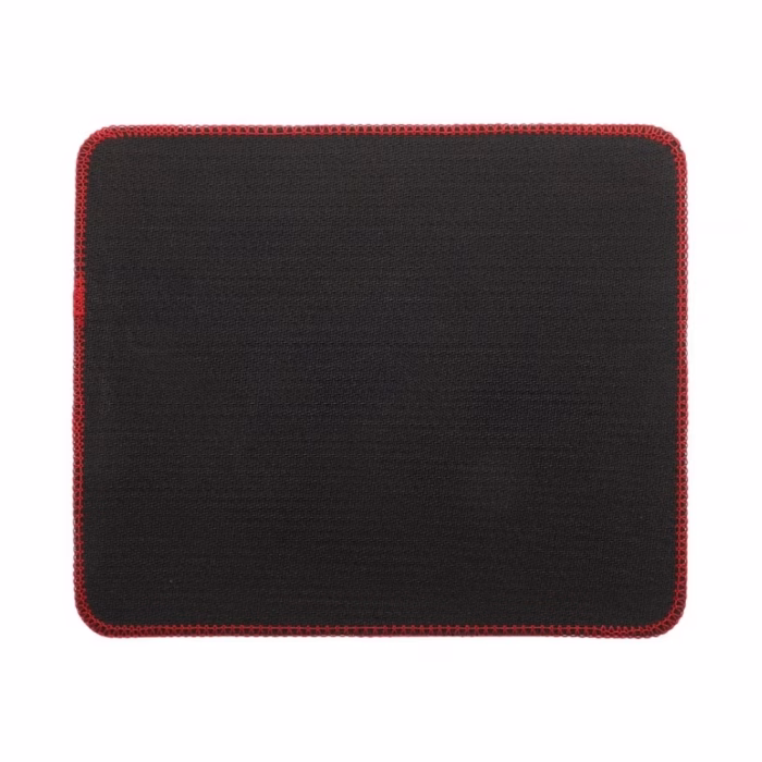 nubwo-np001-mouse-pad-4 ด้านหลังแผ่นรองเมาส์ NUBWO NP001 แสดงฐานยางพารากันลื่น Non-Slip Rubber Base และแนวเย็บด้ายสีแดง