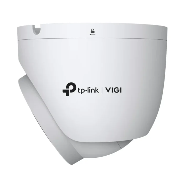 tp-link-insight-s445zi-vigi-4mp-motorized-3 กล้องวงจรปิดทูเร็ต TP-Link VIGI InSight S445ZI มุมมองด้านข้างแสดงโลโก้ TP-Link VIGI