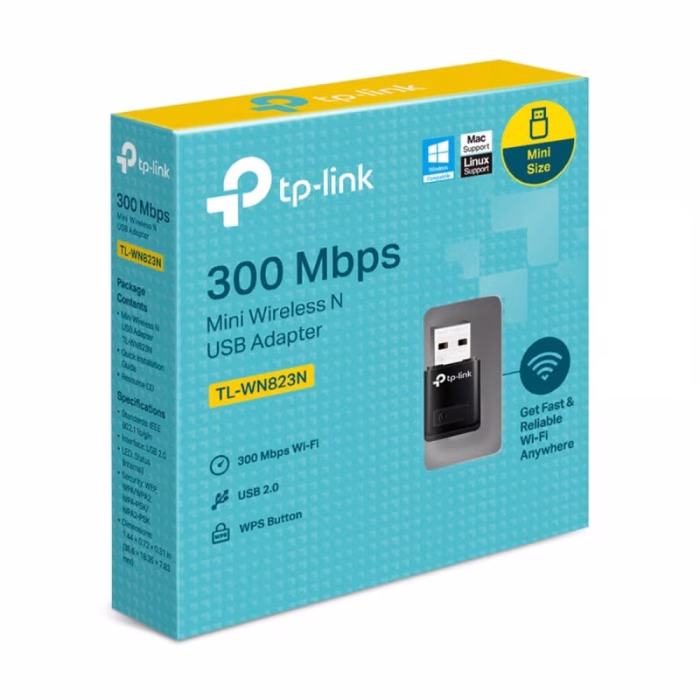 tp-link-tl-wn823n-wireless-usb-adapter-4 กล่องบรรจุภัณฑ์ตัวรับสัญญาณไวไฟ TP-Link TL-WN823N N300 Wireless USB Adapter สีฟ้าสดใส