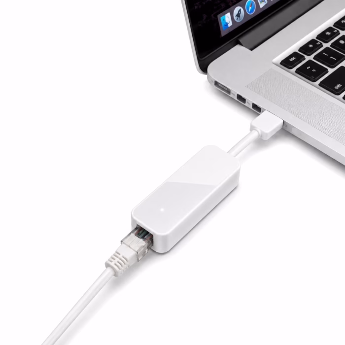tp-link-ue300-usb-3-0-to-gigabit-lan-adapter-3 อุปกรณ์แปลงสัญญาณ TP-Link UE300 USB 3.0 to Gigabit LAN สีขาว เสียบใช้งานกับแล็ปท็อปและสายแลน