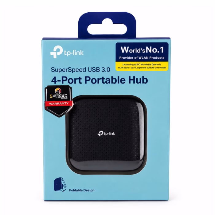 tp-link-uh400-4-port-usb-3-0-portable-hub-4 กล่องบรรจุภัณฑ์ฮับยูเอสบี TP-Link UH400 4-Port USB 3.0 Portable Hub สีฟ้าแสดงตัวเครื่องด้านใน