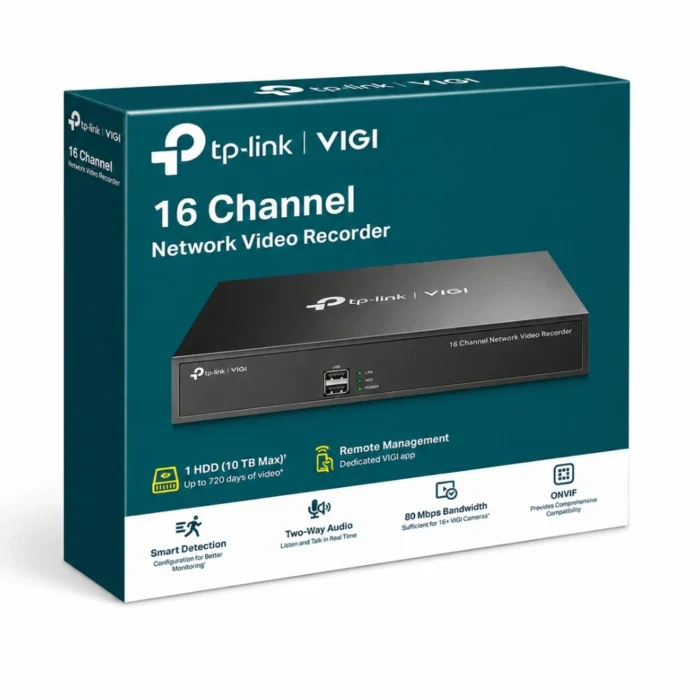 tp-link-vigi-16channel-nvr-4 กล่องบรรจุภัณฑ์เครื่องบันทึกภาพ TP-Link VIGI 16 Channel Network Video Recorder สีฟ้าแสดงฟังก์ชันการทำงาน