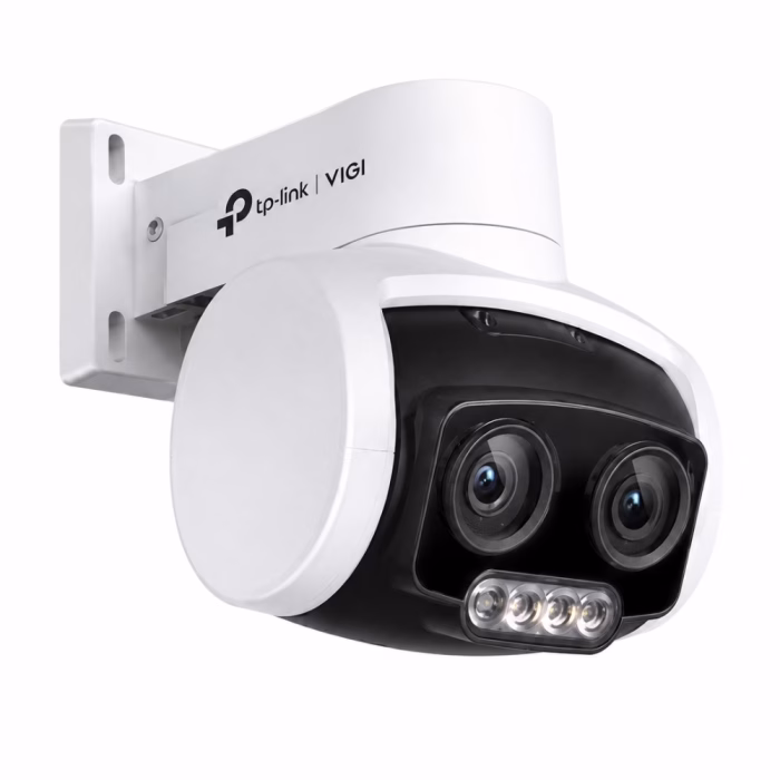 tp-link-vigi-c540v-4mp-pt-3 กล้องวงจรปิด TP-Link VIGI C540V มุมเฉียงขวา แสดงเลนส์คู่ซูม 3 เท่า และช่องใส่ MicroSD การ์ด