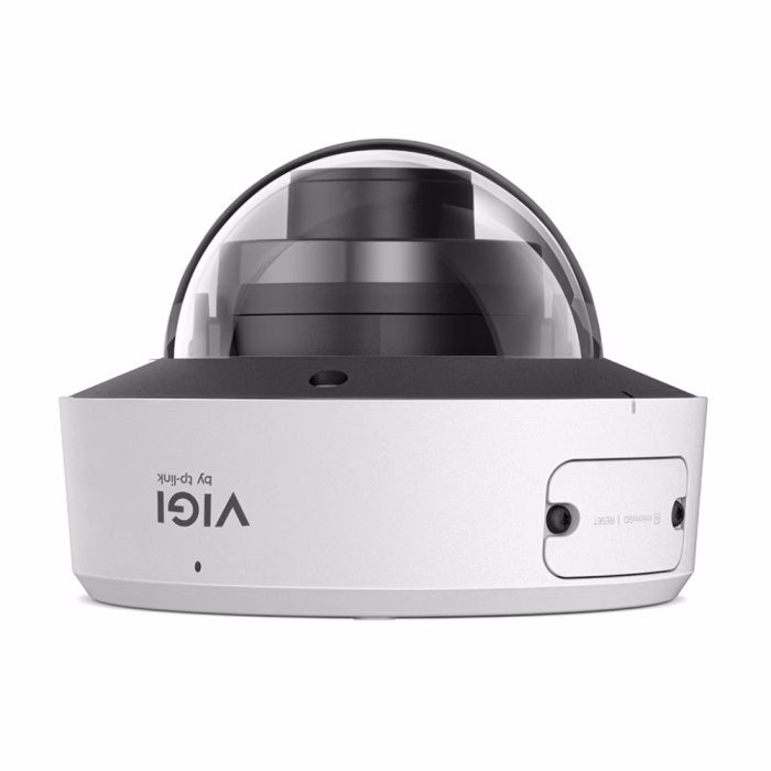 tp-link-vigi-insight-s245zi-4mp-motorized-dome-2 ด้านข้างกล้องวงจรปิดโดม TP-Link VIGI InSight S245ZI แสดงช่องใส่การ์ด MicroSD และปุ่มรีเซ็ต