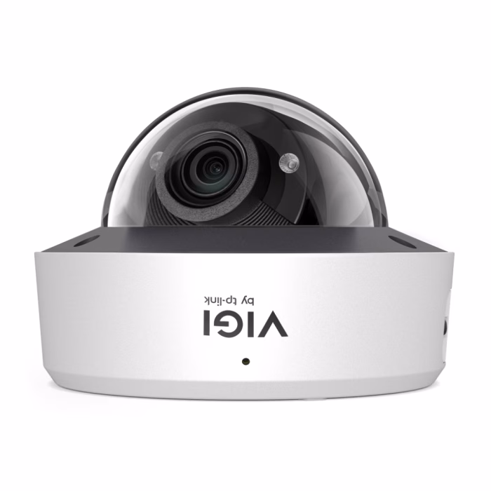 tp-link-vigi-insight-s245zi-4mp-motorized-dome-3 กล้องวงจรปิดโดมไอพี TP-Link VIGI InSight S245ZI มุมมองด้านหน้าแสดงเลนส์มอเตอร์ซูมใต้โดมใส