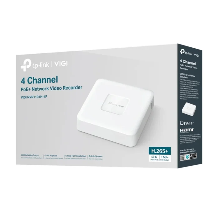 tp-link-vigi-nvr1104h-4p-4channel-poe-nvr-4 กล่องบรรจุภัณฑ์เครื่องบันทึกภาพ TP-Link VIGI NVR1104H-4P 4-Channel PoE+ Network Video Recorder