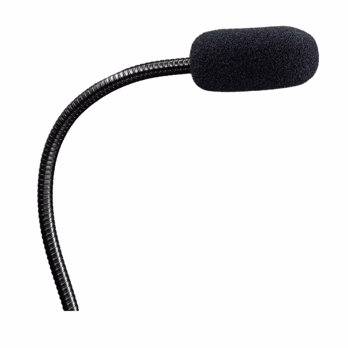 หัวไมโครโฟน EGA TYPE-MC5 พร้อมฟองน้ำกรองเสียง Foam Windscreen และก้านข้อต่อโลหะ Metallic Hose ดัดปรับทิศทางได้