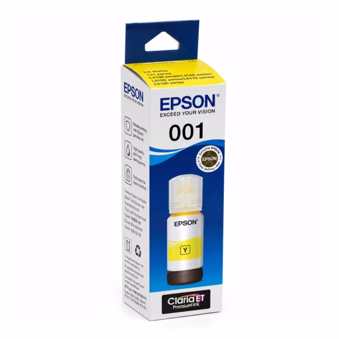 Epson Ink Bottle น้ำหมึกเติม สีเหลือง รุ่น 001 T03Y400