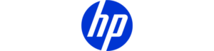 โลโก้ HP สีน้ำเงิน วงกลม ตราสัญลักษณ์แบรนด์ Hewlett-Packard สินค้าไอทีและหมึกพิมพ์แท้ ร้านเควีซี คอมพิวเตอร์