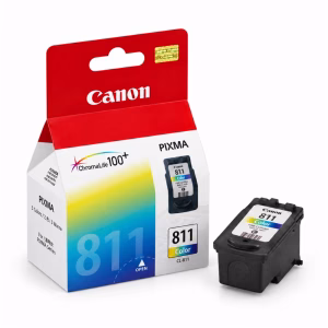 canon-cl-811-tri-color-ink-cartridge-1 ตลับหมึกแท้ 3 สี Canon CL-811 วางคู่กับกล่องบรรจุภัณฑ์ เทคโนโลยี ChromaLife 100+ สำหรับเครื่องพิมพ์ Canon PIXMA iP2770 MP287